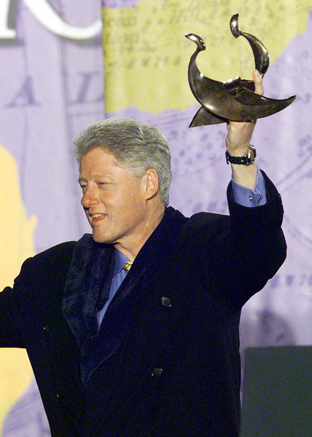 President Clinton with Rhythm and Rhyme Maquette - Bronze Sculpture Ireland | Irish Sculpture | Cast Bronze
