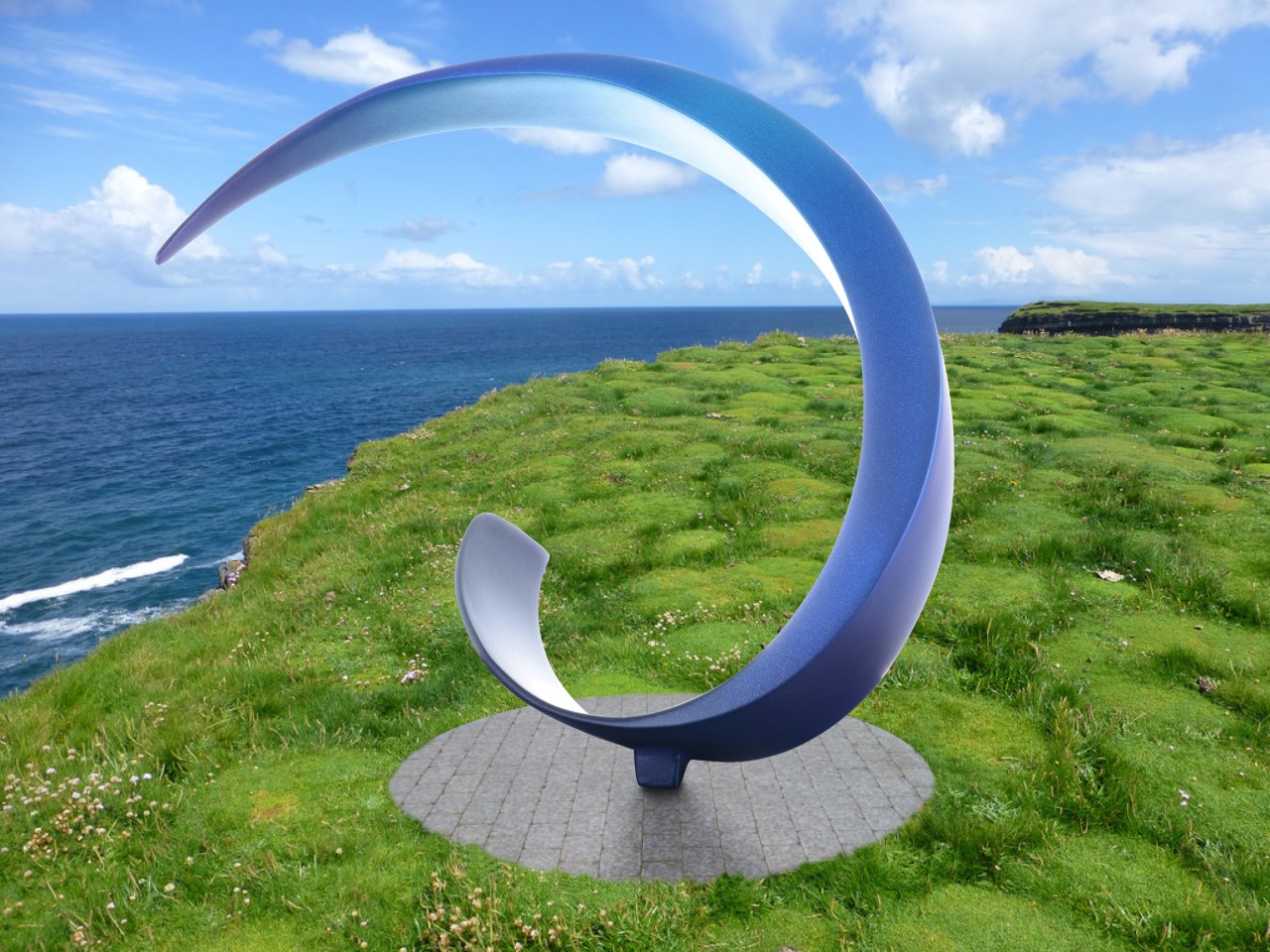 Torque V Seascape - Bronze Sculpture Ireland | Irish Sculpture | Cast Bronze
